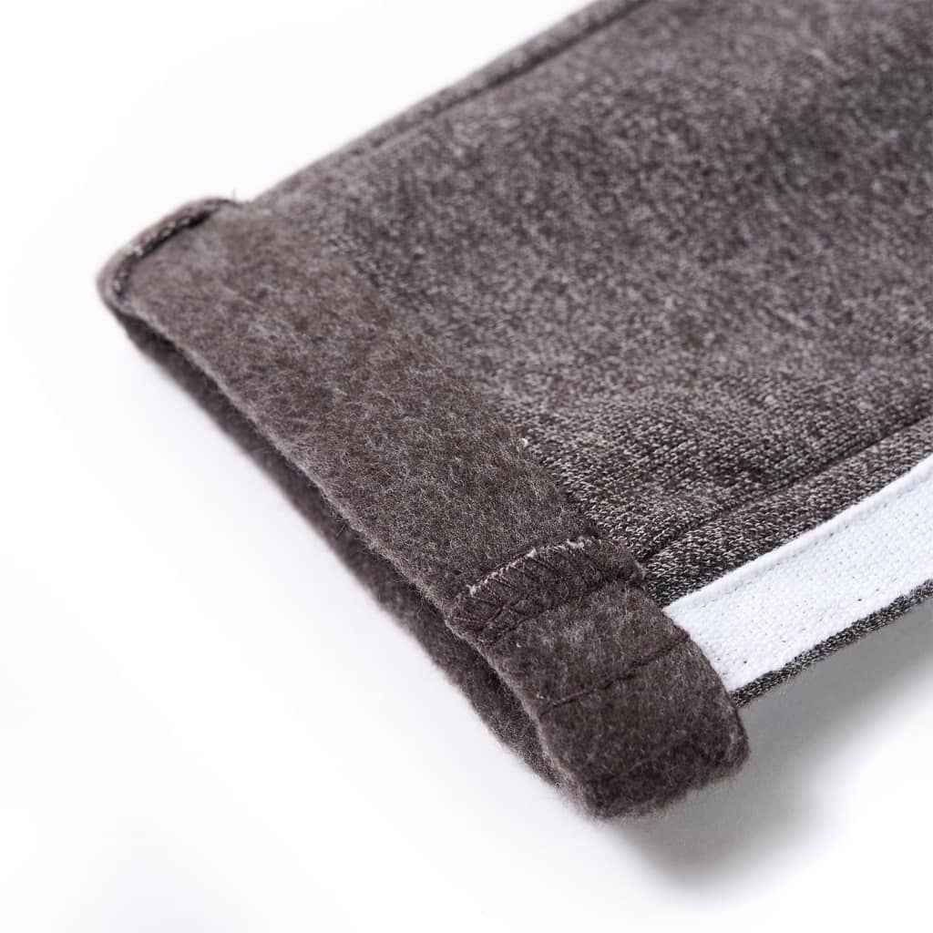 Calças de fato de treino para criança cinzento-escuro mesclado 92