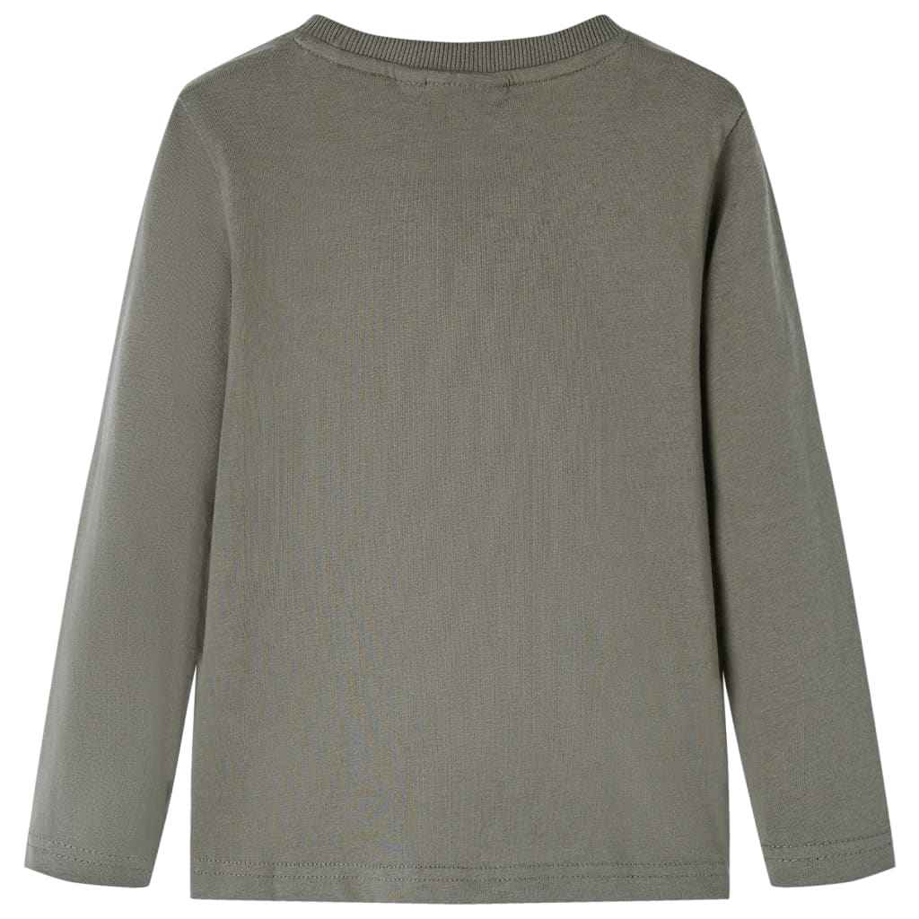 T-shirt de manga comprida para criança caqui 92