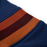 Sweatshirt infantil com capuz azul-marinho 92