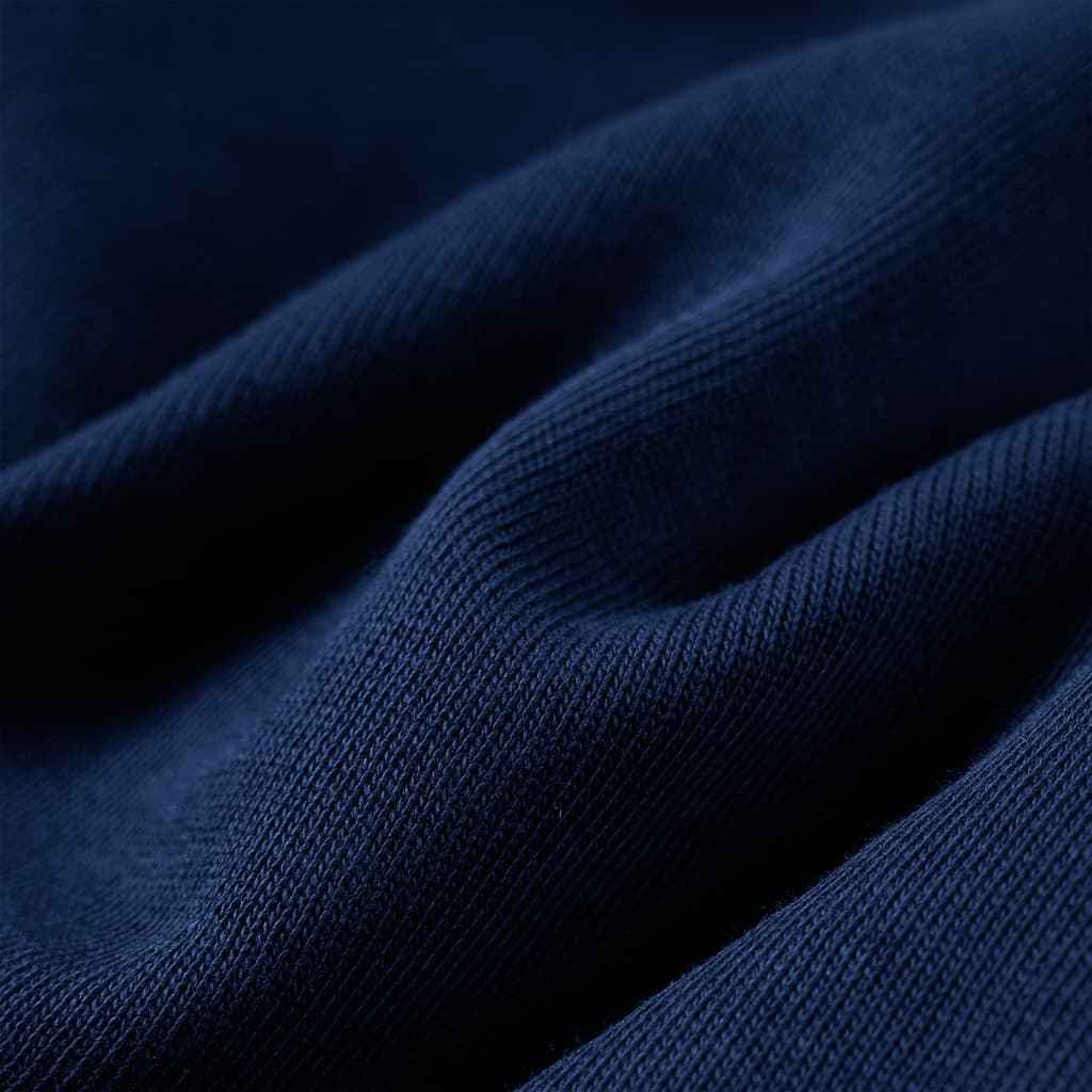 Sweatshirt infantil com capuz azul-marinho 92