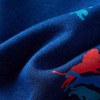 Sweatshirt para criança azul-escuro 92