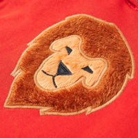 Sweatshirt para criança com capuz vermelho 92