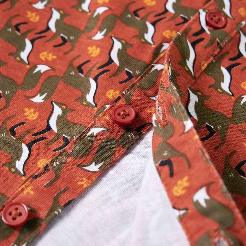 Camisa para criança cor ferrugem-claro 92