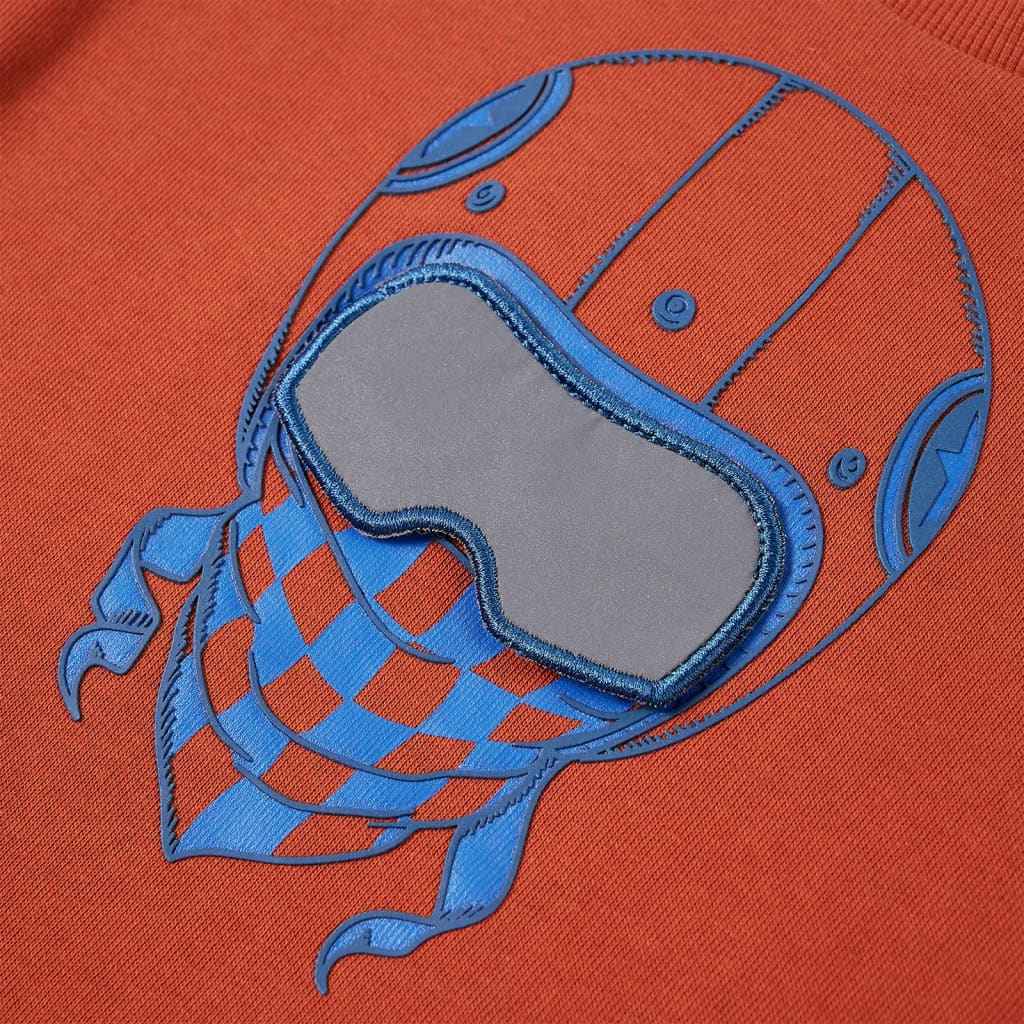 Sweatshirt para criança cor ferrugem-claro 92