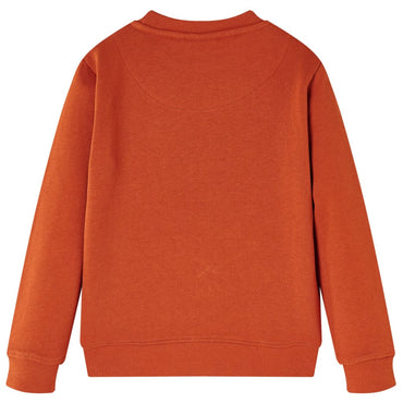 Sweatshirt para criança cor ferrugem-claro 128