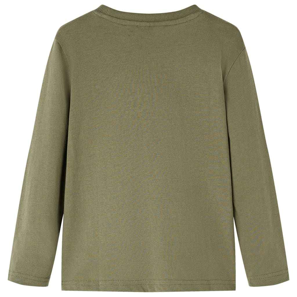 T-shirt de manga comprida para criança caqui 92