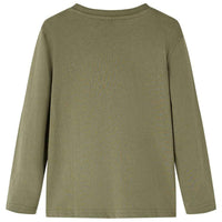 T-shirt de manga comprida para criança caqui 92