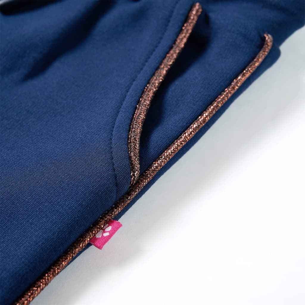 Calças de criança com cordão azul-marinho 92