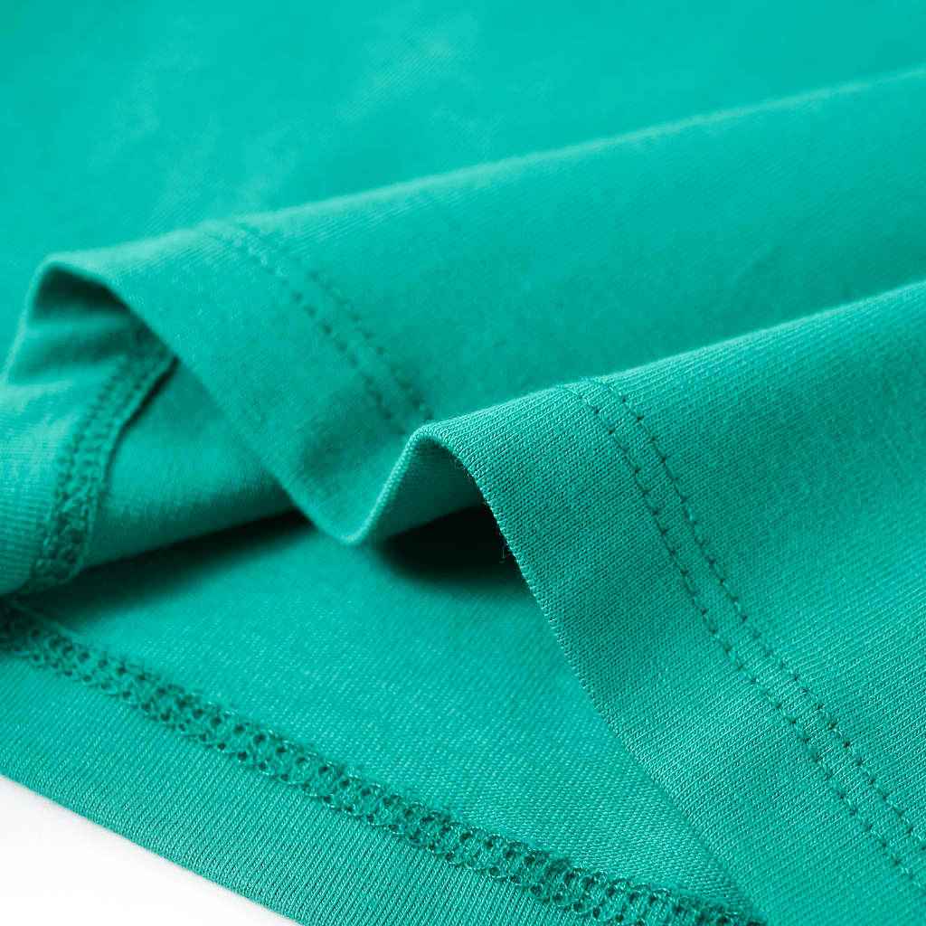 T-shirt de manga comprida para criança verde-brilhante 92