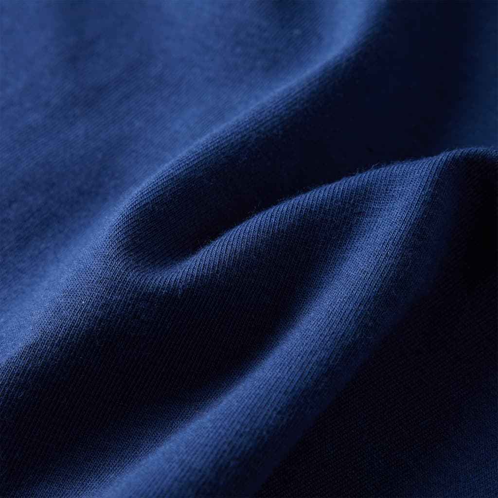 T-shirt de manga comprida para criança azul-marinho 92