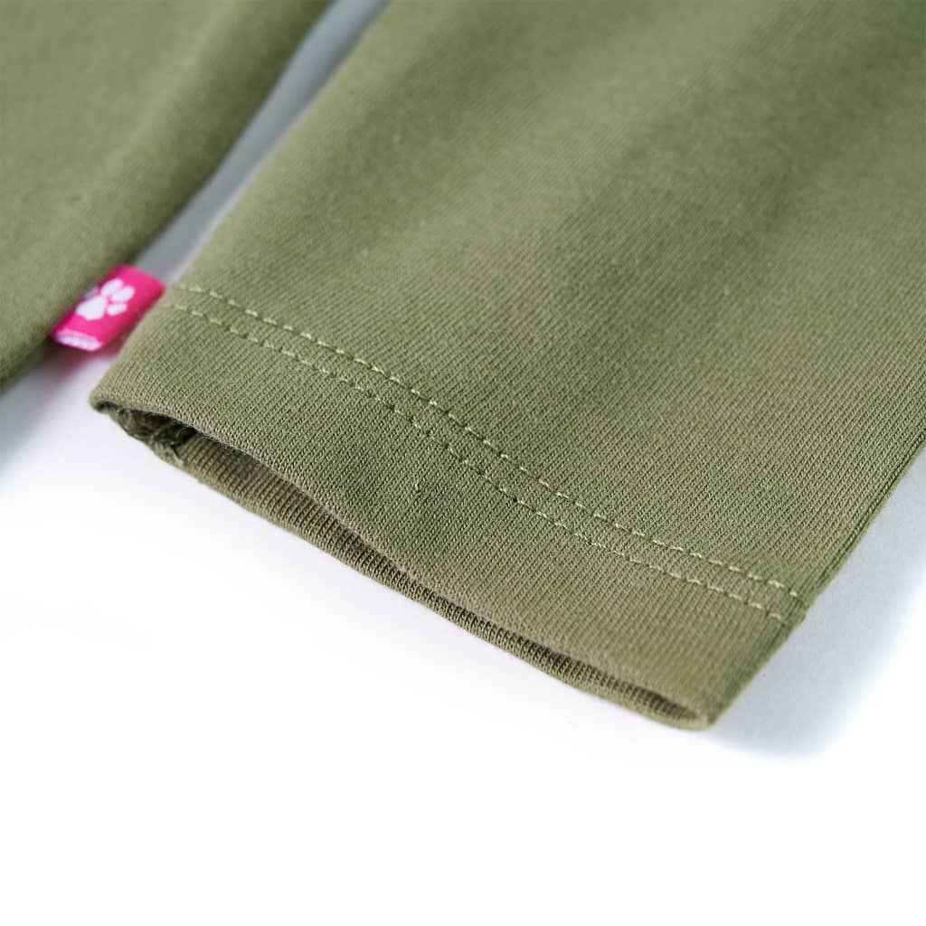 T-shirt de manga comprida para criança caqui 92