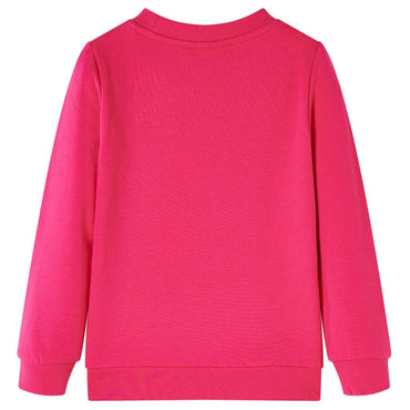 Sweatshirt para criança rosa-brilhante 128