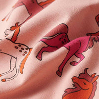 Pijama de manga comprida para criança rosa-claro 92