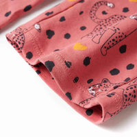 Pijama de manga comprida para criança rosa-velho 92