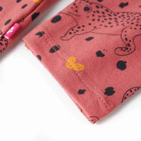 Pijama de manga comprida para criança rosa-velho 92