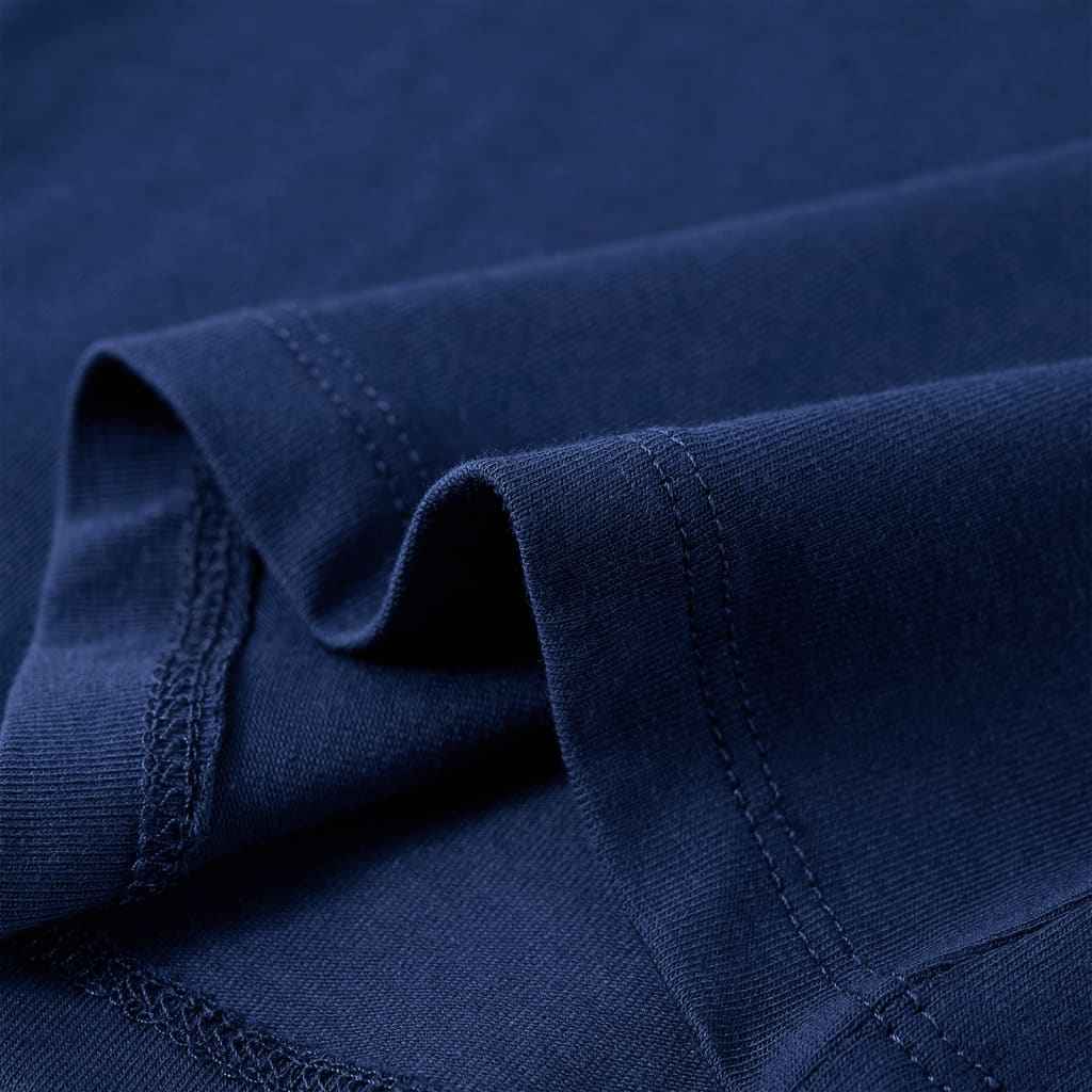 T-shirt de manga comprida para criança azul-marinho 92
