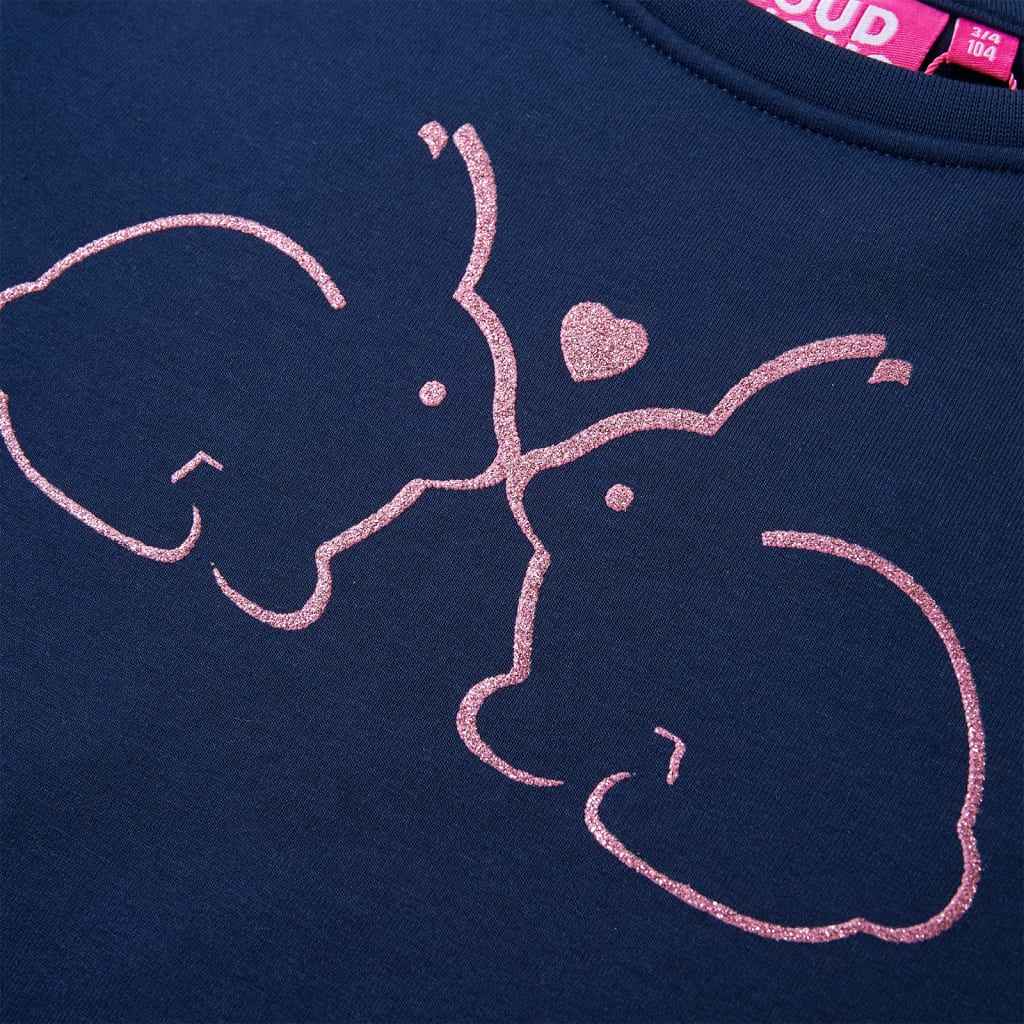 Vestido para criança azul-marinho 92