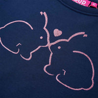 Vestido para criança azul-marinho 92