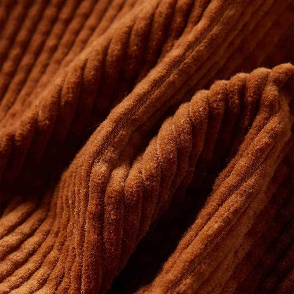 Saia para criança com bolsos bombazina cor conhaque 92