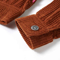 Casaco para crianças bombazina cor conhaque 92