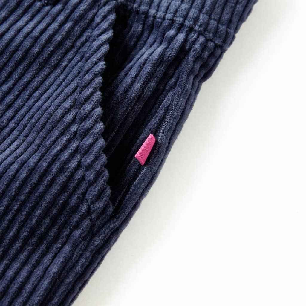 Calças para crianças bombazina azul-marinho 92