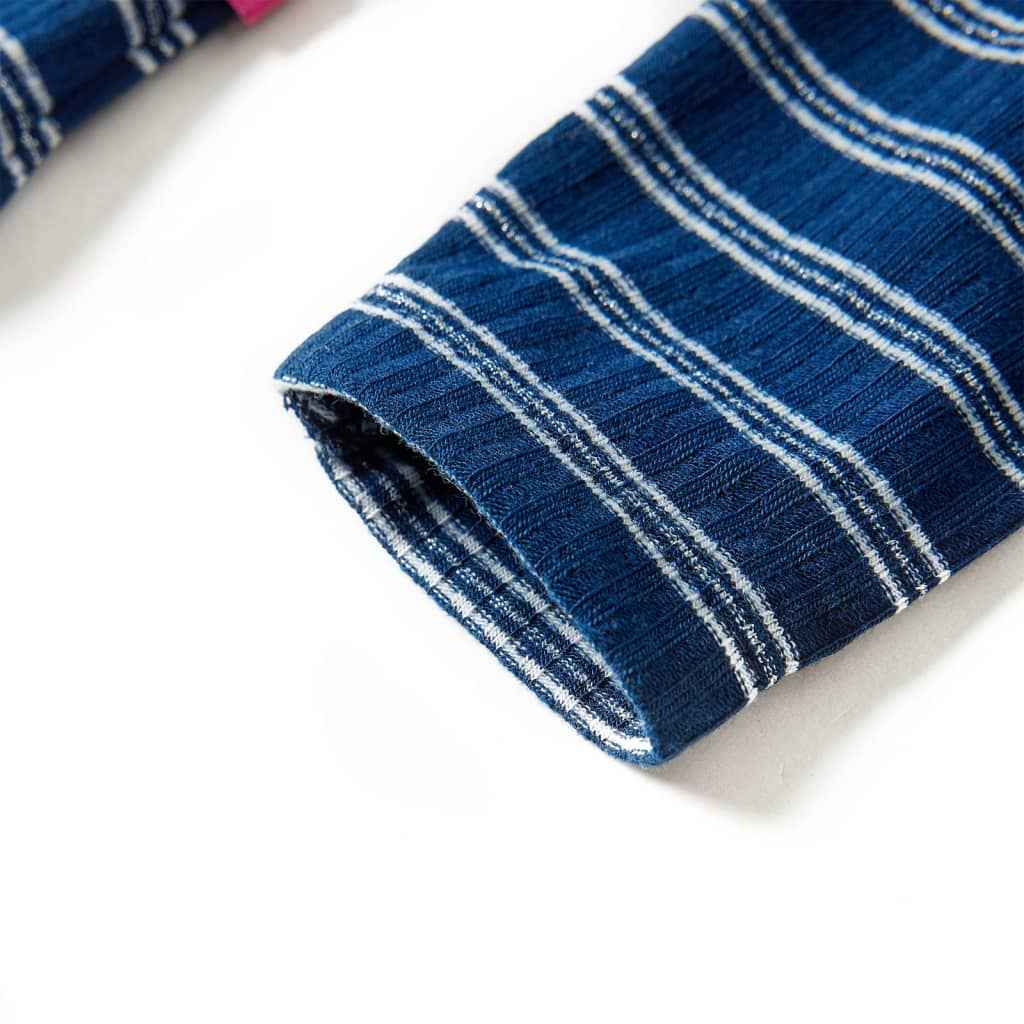 T-shirt de manga comprida para criança azul-marinho 92