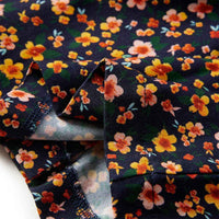 Camisa para criança com colarinho mandarim azul-marinho 92