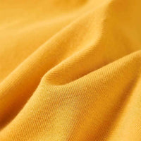 T-shirt de manga comprida para criança cor ocre 92