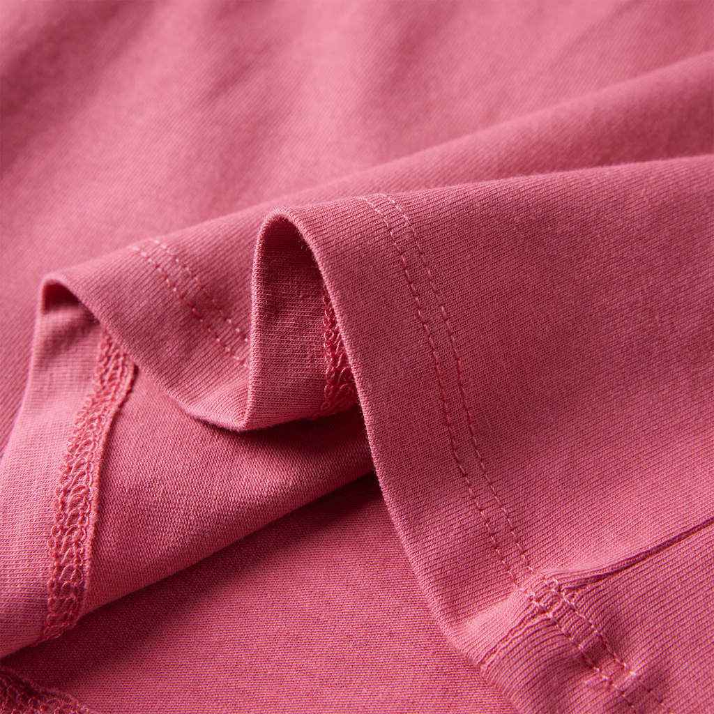 T-shirt de manga comprida para criança rosa-velho 92