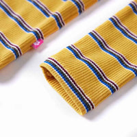 T-shirt de manga comprida para criança cor ocre 92