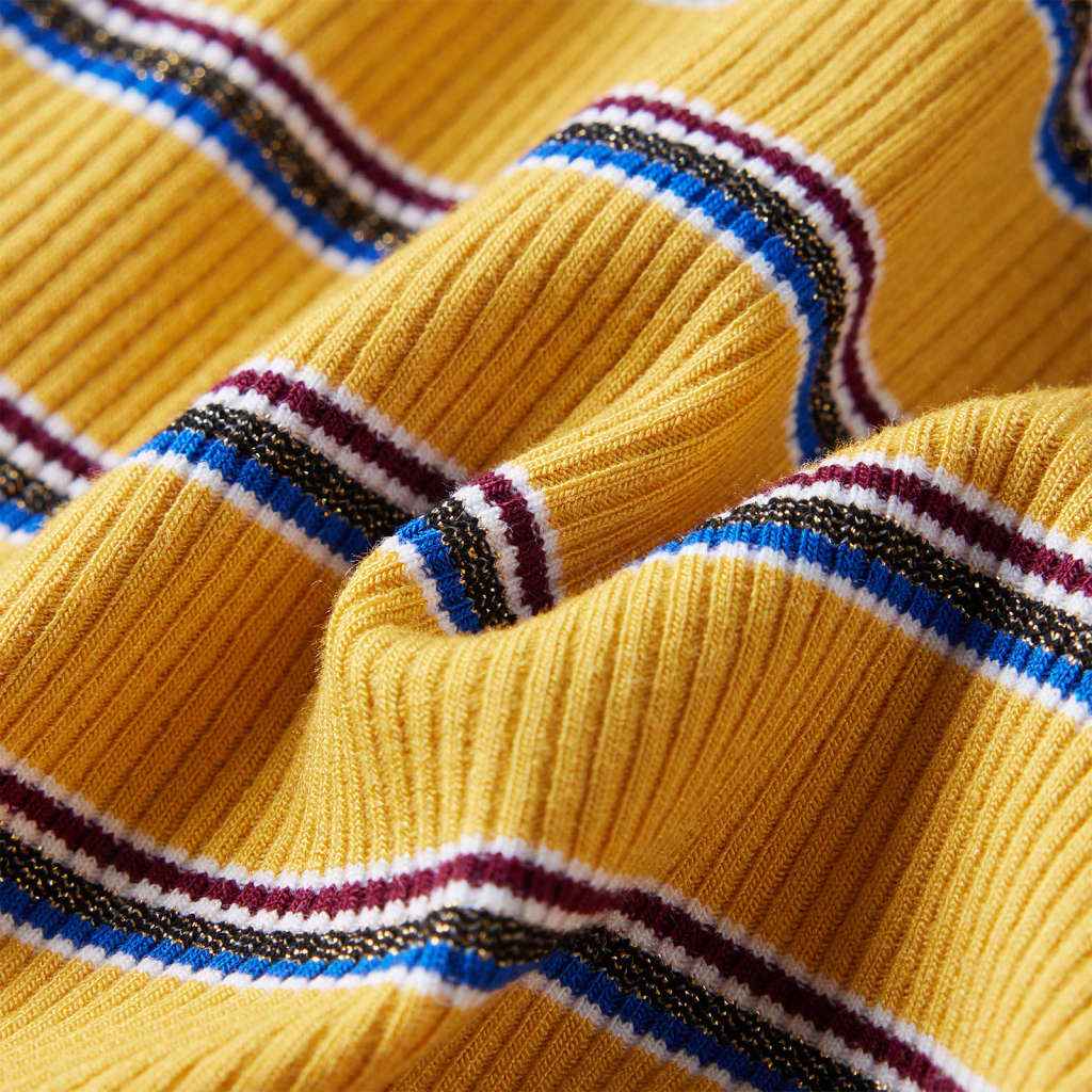 T-shirt de manga comprida para criança cor ocre 92