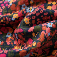 Vestido de manga comprida para criança azul-marinho e azul-ganga 92