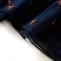 Vestido de manga comprida para criança azul-marinho 92