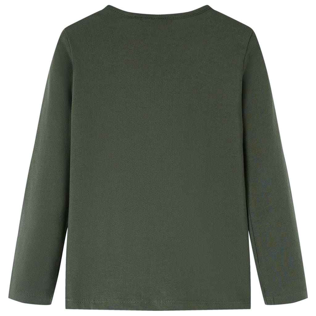 T-shirt de manga comprida para criança caqui 92