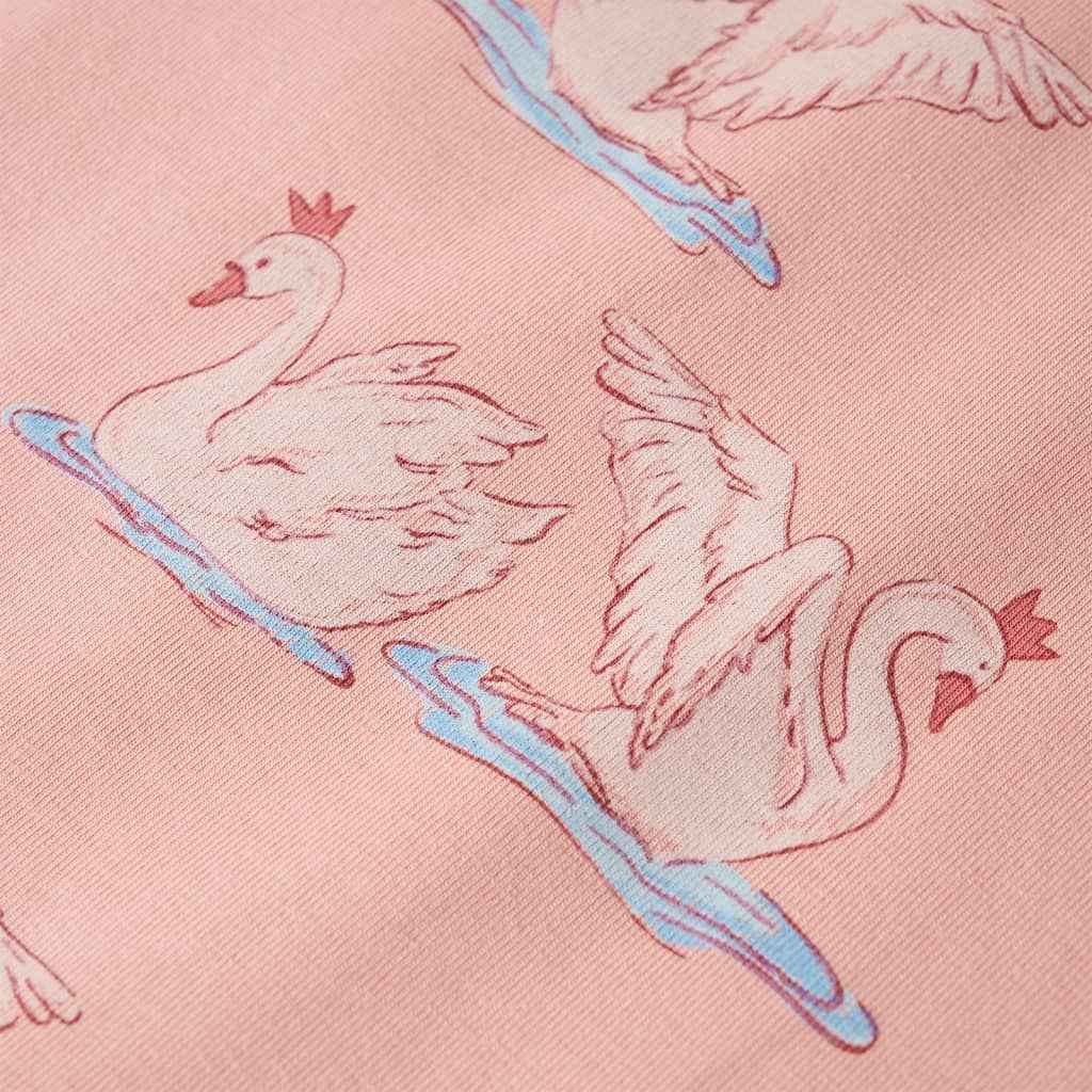 Pijama de manga comprida para criança rosa-claro 92
