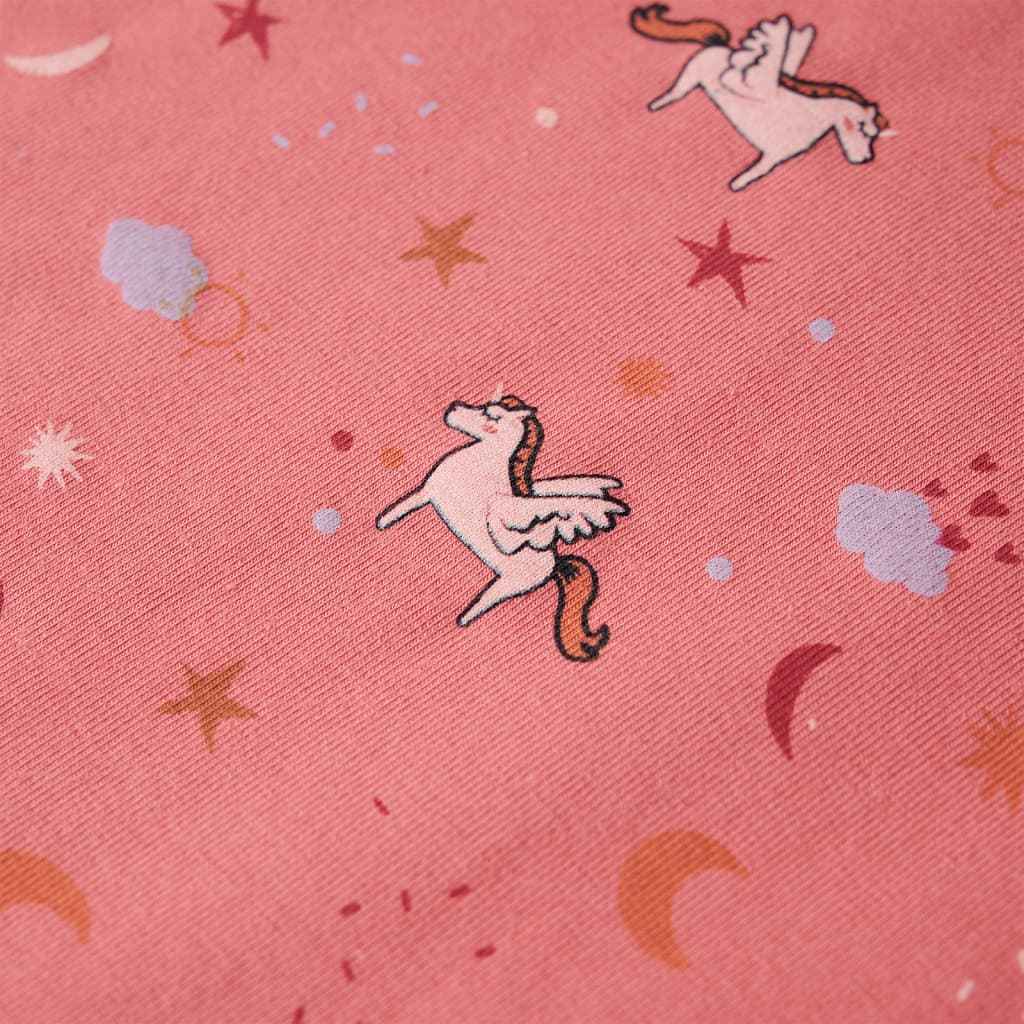 Pijama de manga comprida para criança rosa-velho 92