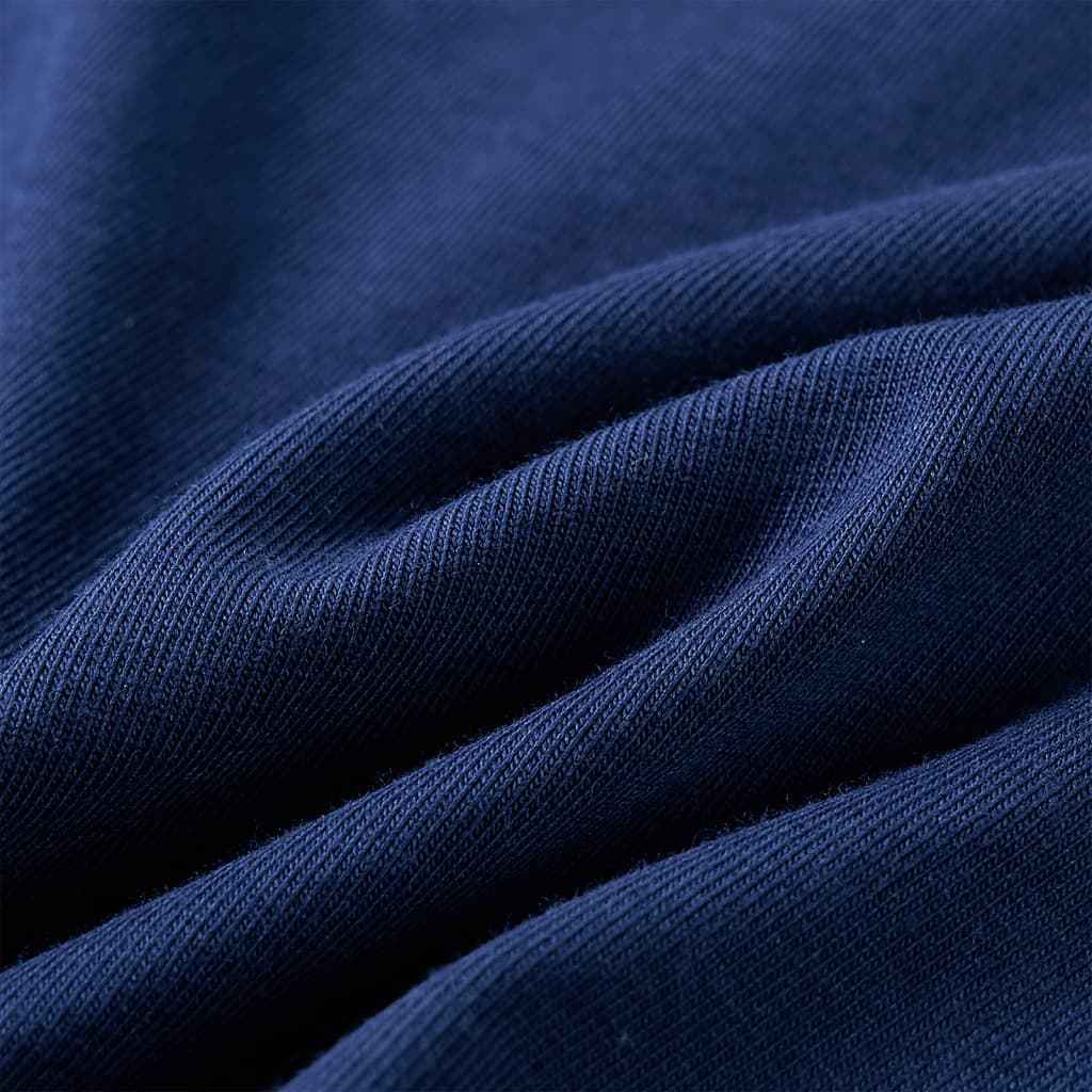 T-shirt de manga comprida para criança azul-marinho 92