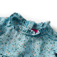 Vestido de manga comprida para criança azul 92