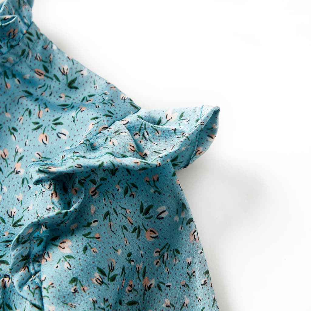 Vestido de manga comprida para criança azul 92