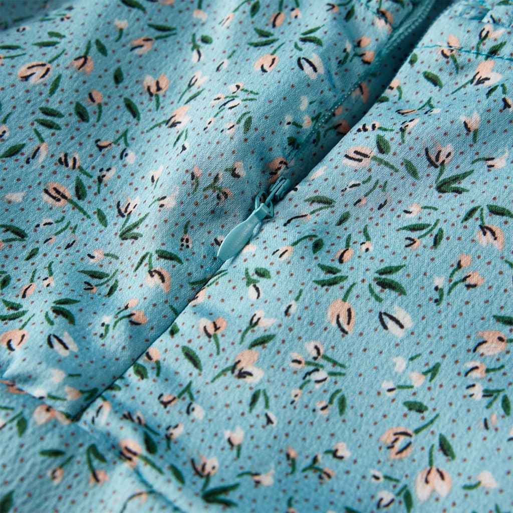 Vestido de manga comprida para criança azul 92