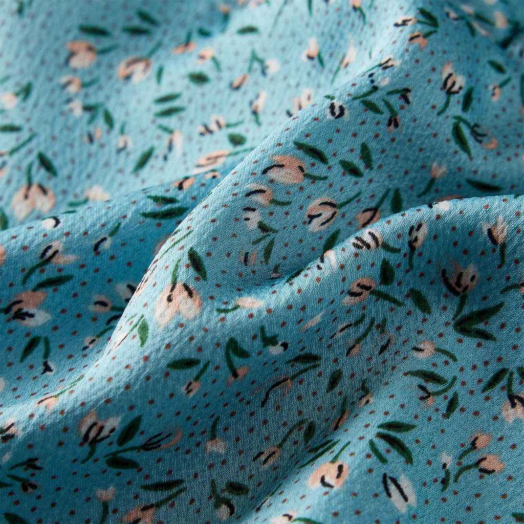 Vestido de manga comprida para criança azul 92