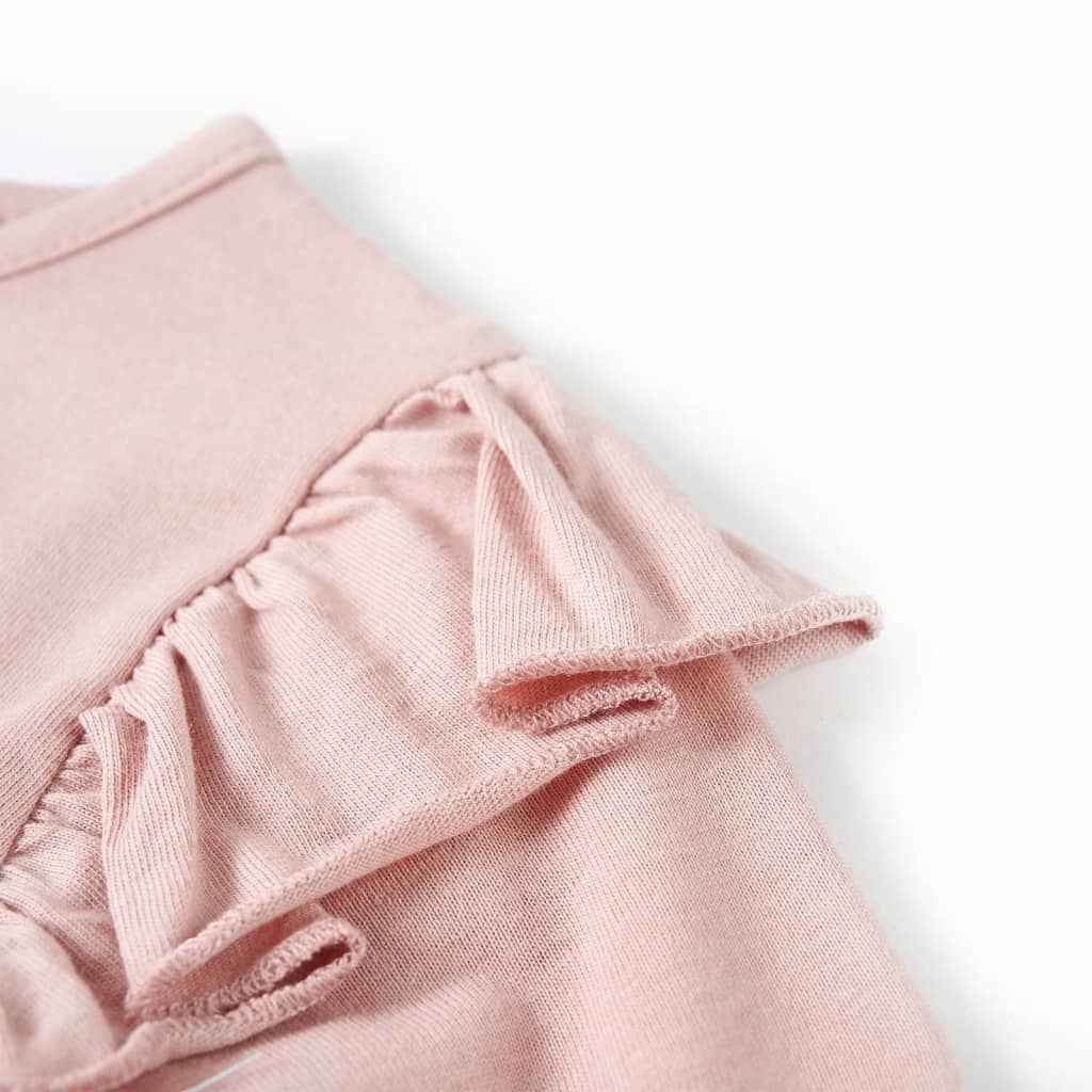 T-shirt de manga comprida para criança rosa 92