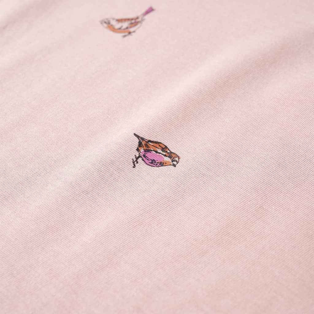 T-shirt de manga comprida para criança rosa 92