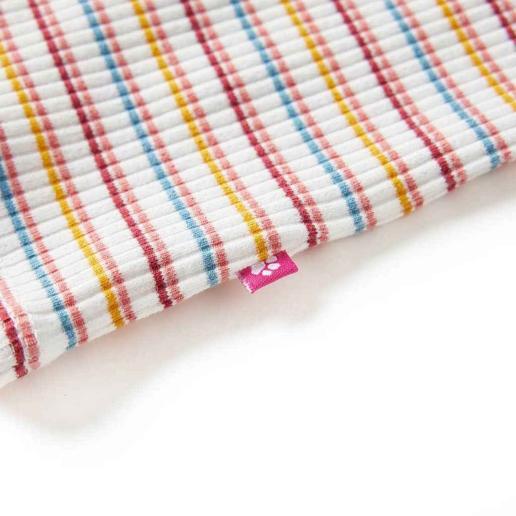 T-shirt manga comprida para criança de meia gola cor cru 92