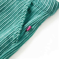 Calças para crianças bombazina verde-menta 92