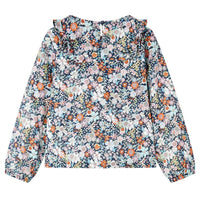 Camisola manga comprida para criança azul-escuro 92