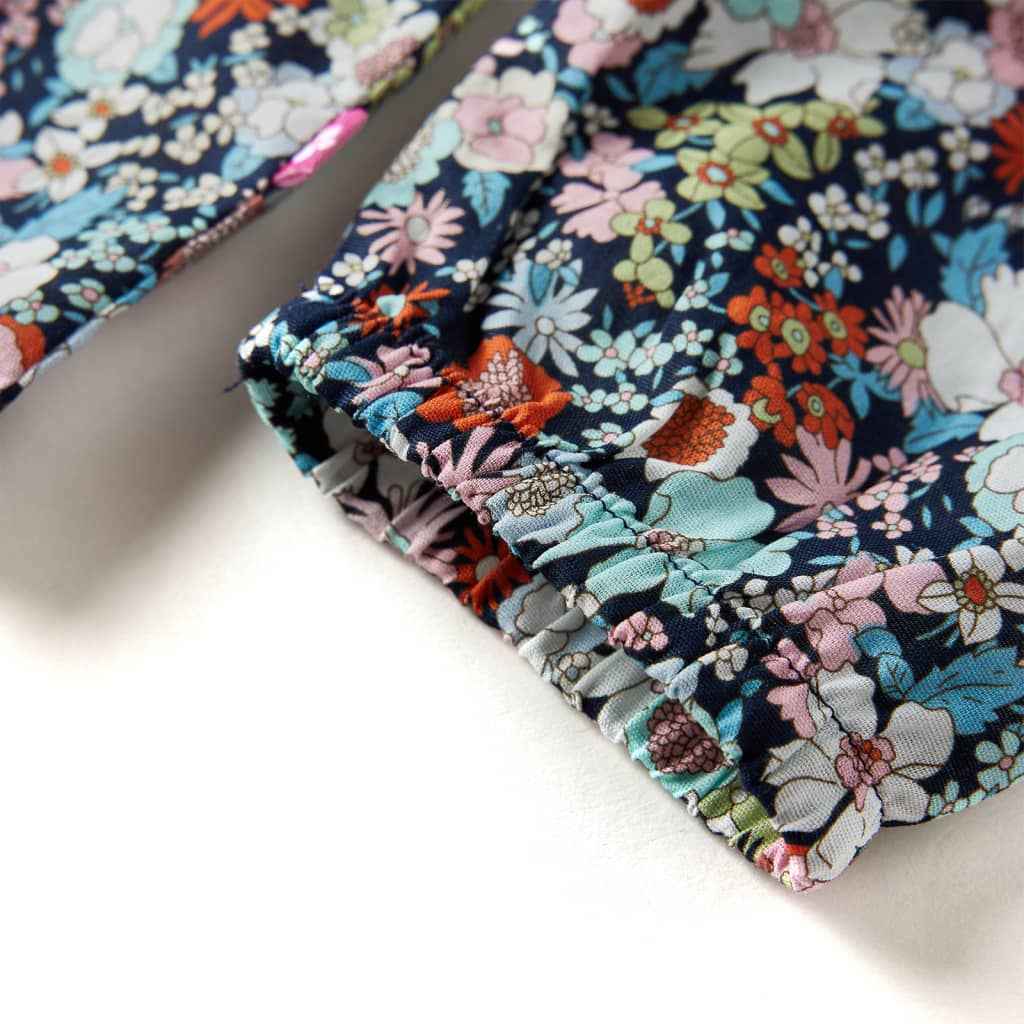 Camisola manga comprida para criança azul-escuro 92