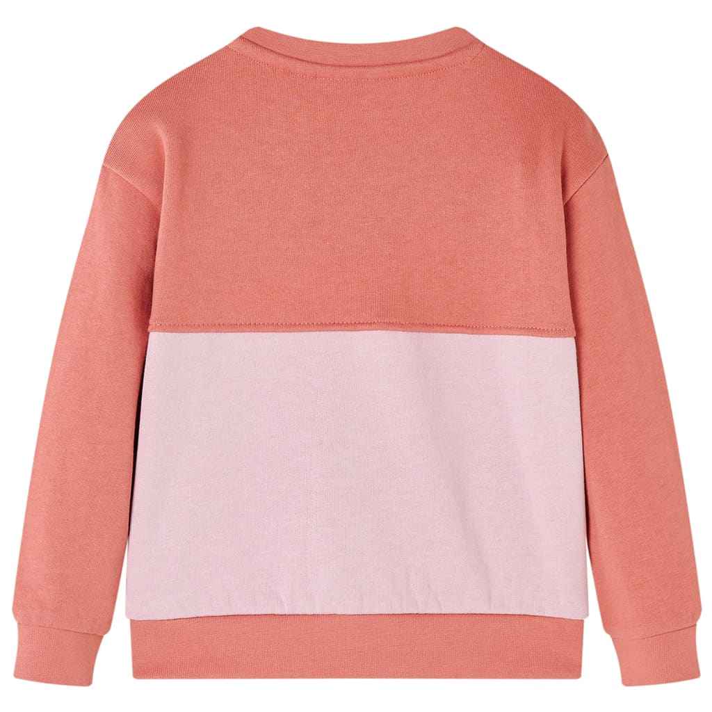 Sweatshirt para criança bloco de cor rosa 92