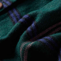 Vestido de criança com manga comprida e folhos verde-escuro 92