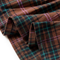 Vestido de criança com mangas compridas cor conhaque 92